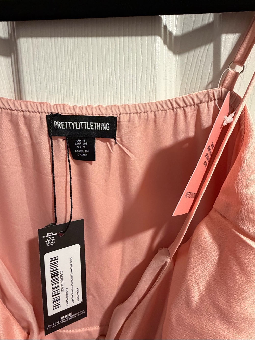 PrettyLittleThing Blush Pink Dress NWT - Picture 4 of 4
